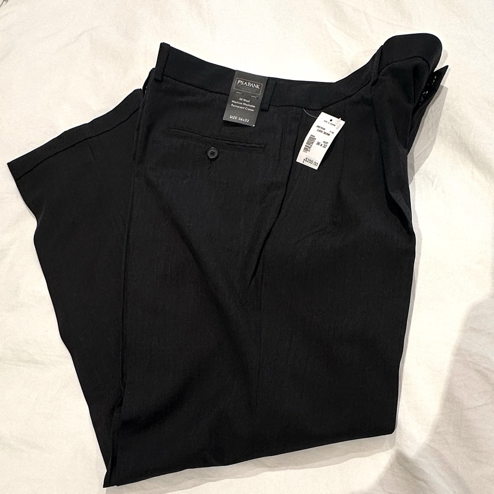 Jos a bank traveler pants 100% wool 36 x32 - Picture 4 of 9
